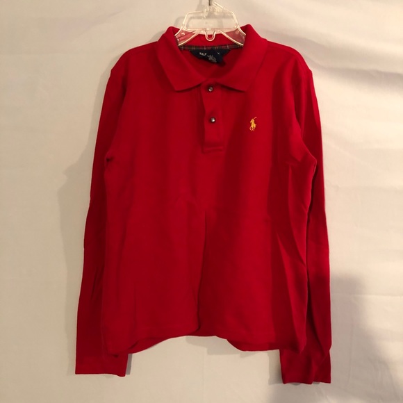 Long sleeved red polo - Picture 1 of 4